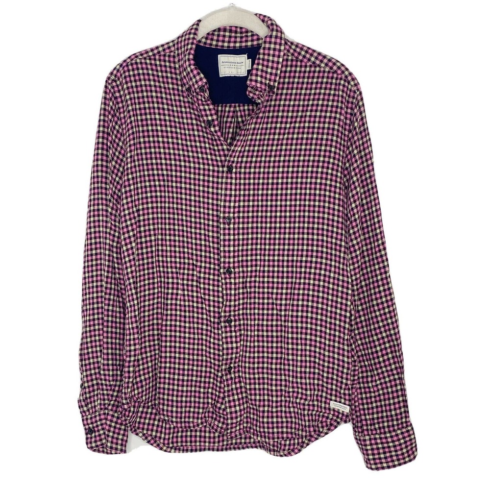 Scotch & Soda Amsterdam Blauw Plaid Long Sleeve Flannel Shirt Women’s Size M